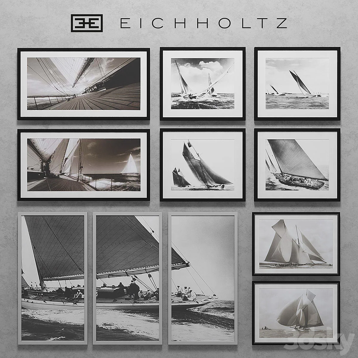 Eichholtz Set of Boat Prints